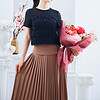 Áo kiểu ren pha chiffon AKR32 - Ảnh 2