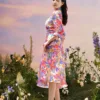 Đầm sơ mi hoa dáng xòe DN7205 - Ảnh 3