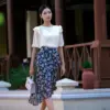 Chân váy hoa hồng 4D VSETN01 - Ảnh 2