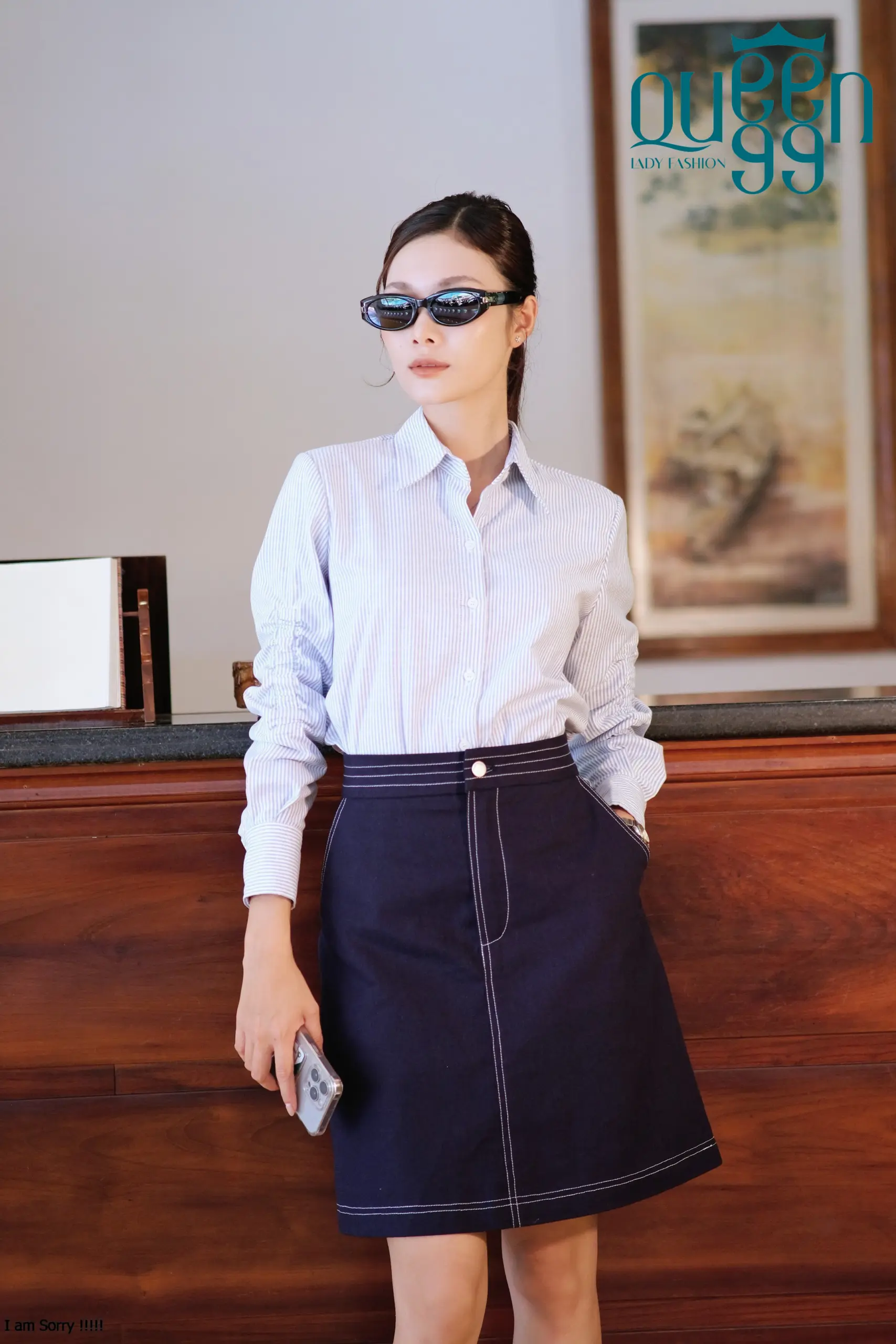 Chân váy A chỉ nổi CV30
