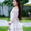 Set váy tơ Hàn cao cấp SET329 - Ảnh 4