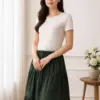 Chân váy xòe tầng xếp ly CV39 - Ảnh 2