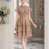 Đầm tơ bèo tầng DT0538